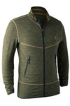 Deerhunter Norden Fleece Jacket in Green Melange #colour_green-melange