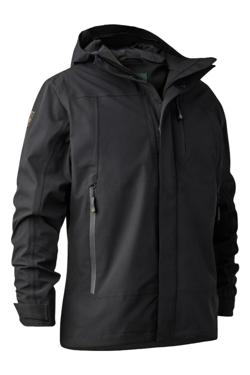 Deerhunter Sarek Shell Jacket With Hood In Black 