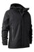 Deerhunter Sarek Shell Jacket With Hood In Black #colour_black