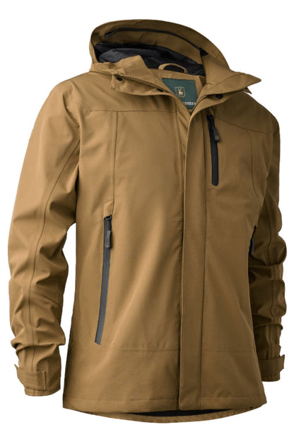 Deerhunter Sarek Shell Jacket With Hood In Butternut 