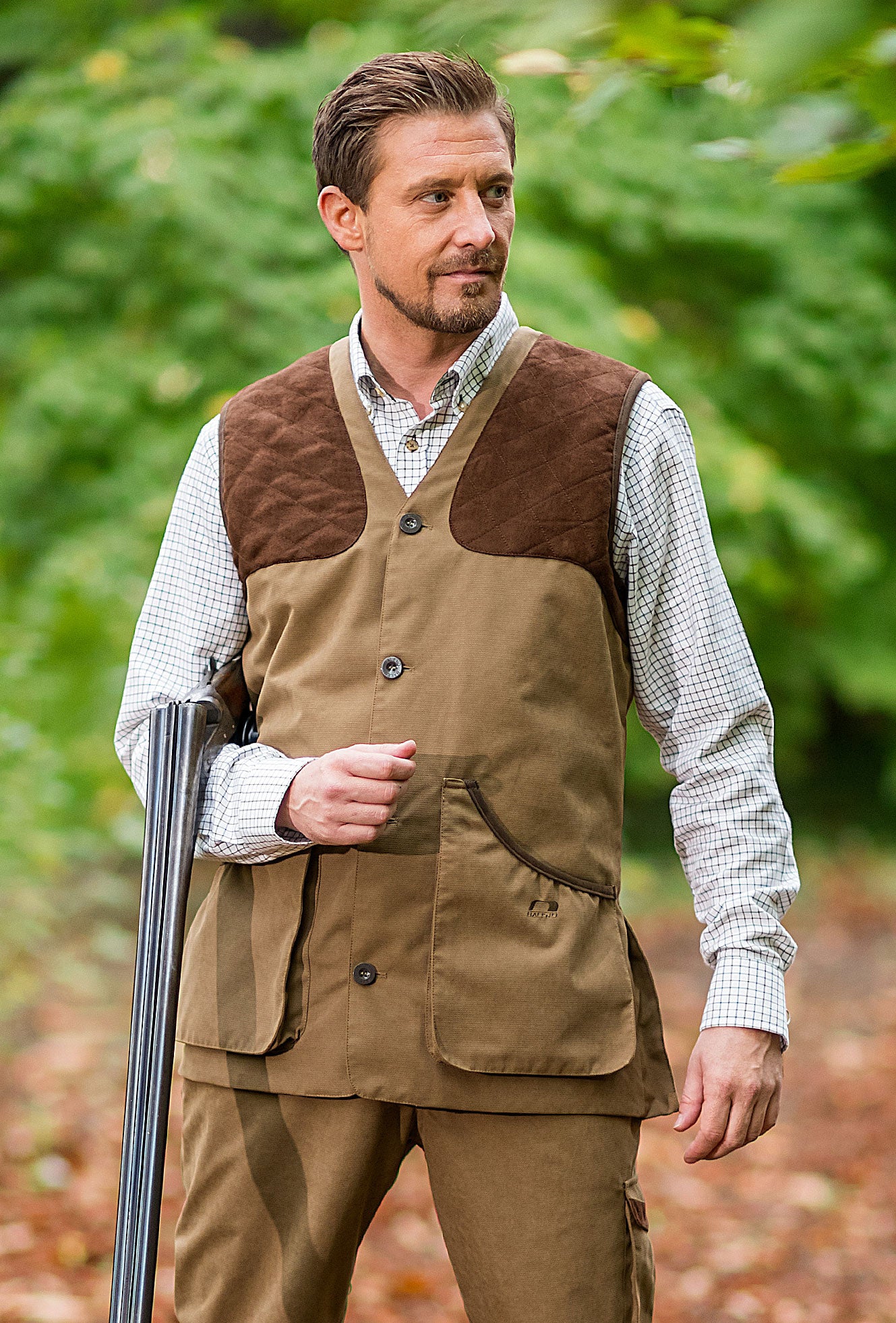 Baleno Dolman Gilet | Men's | In Pine Green Or Camel