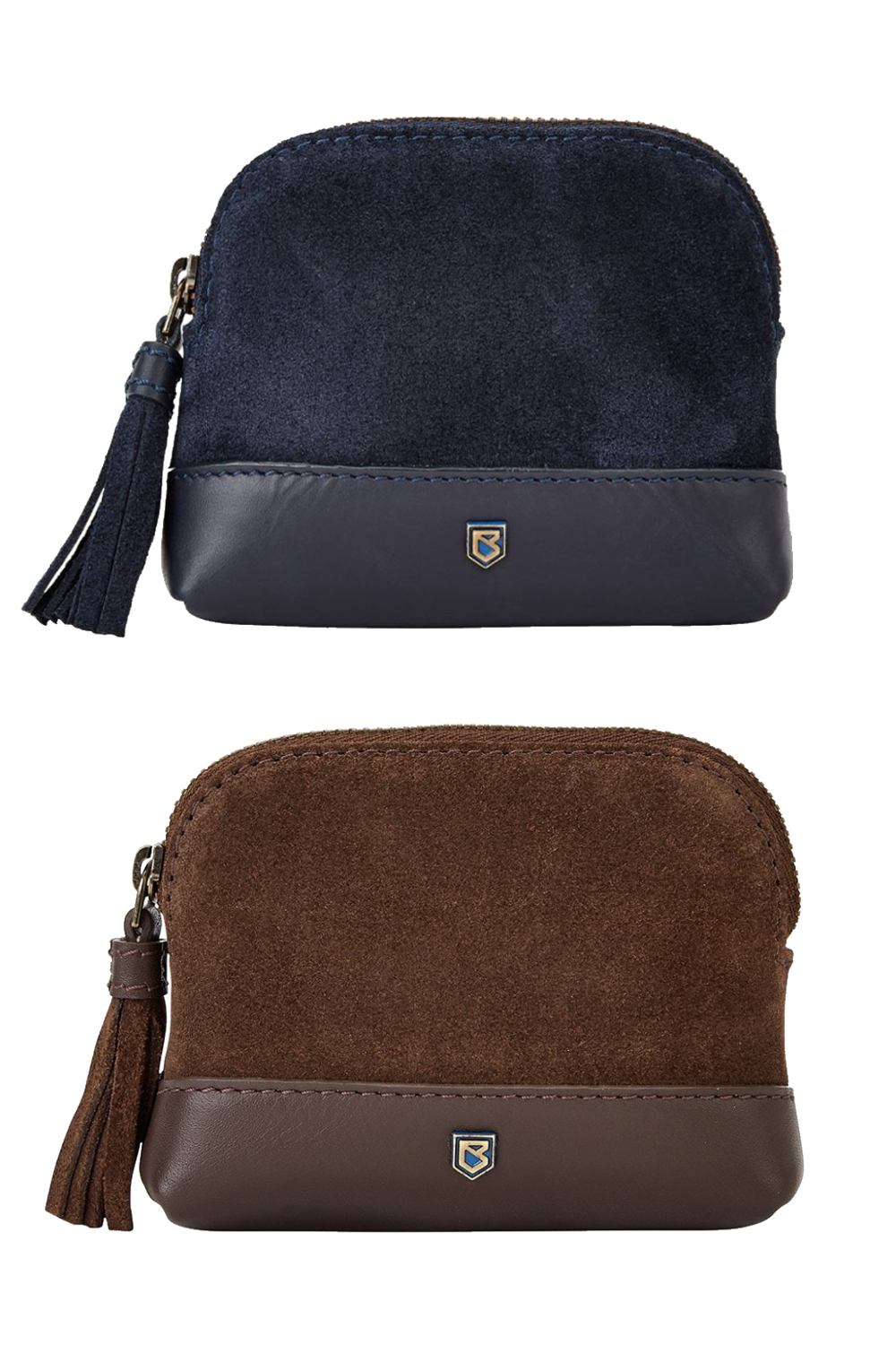 Dubarry Richmond Suede Purse in French Navy, Cigar