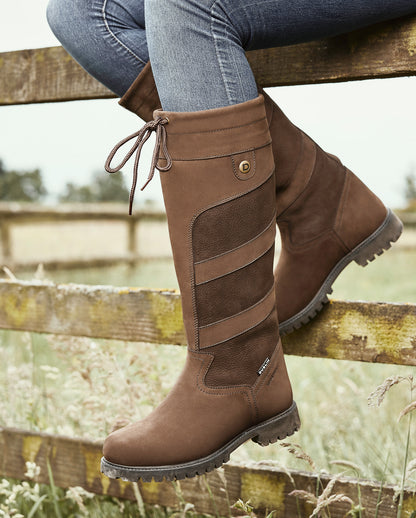 Leather Ladies Country  high leg boot Kennet 