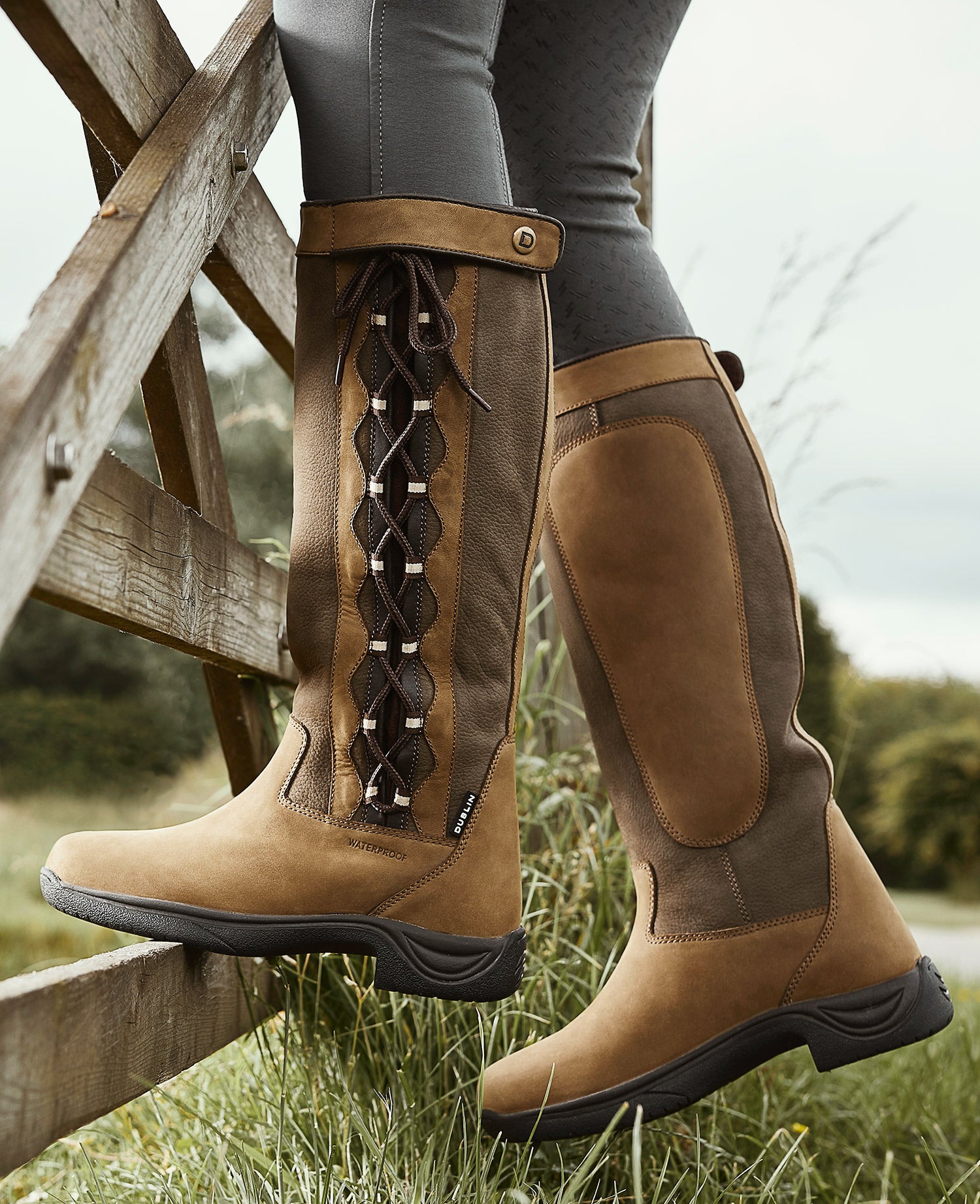 Knee high clearance horse riding boots