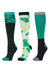 Dublin 3 Pack Adults One Size Socks in Emerald Clouds #colour_emerald-clouds
