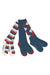 Dublin 3 Pack Socks - Navy #colour_navy-red-white