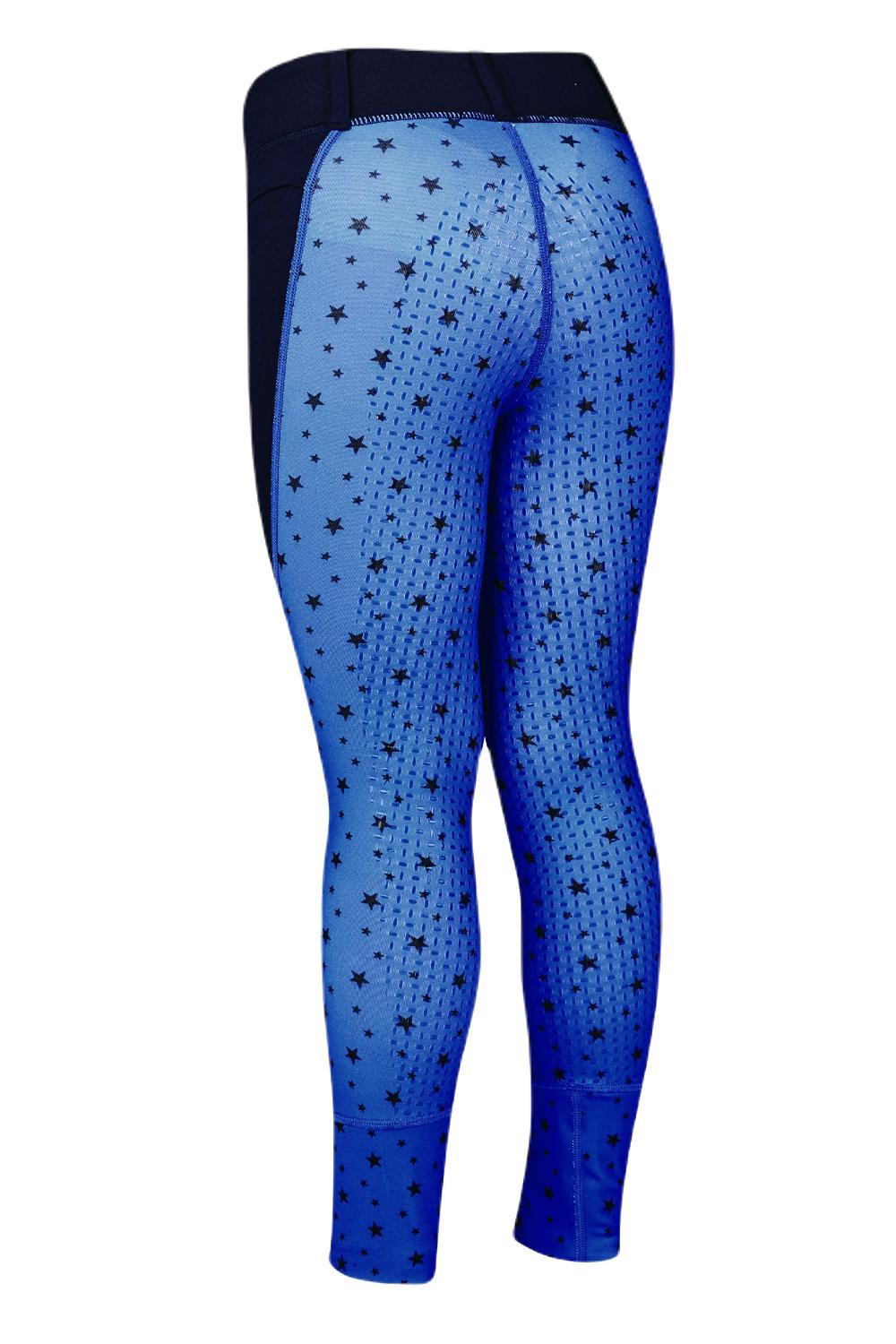 Dublin Childrens Printed Cool It Everyday Riding Tights In Navy Stars