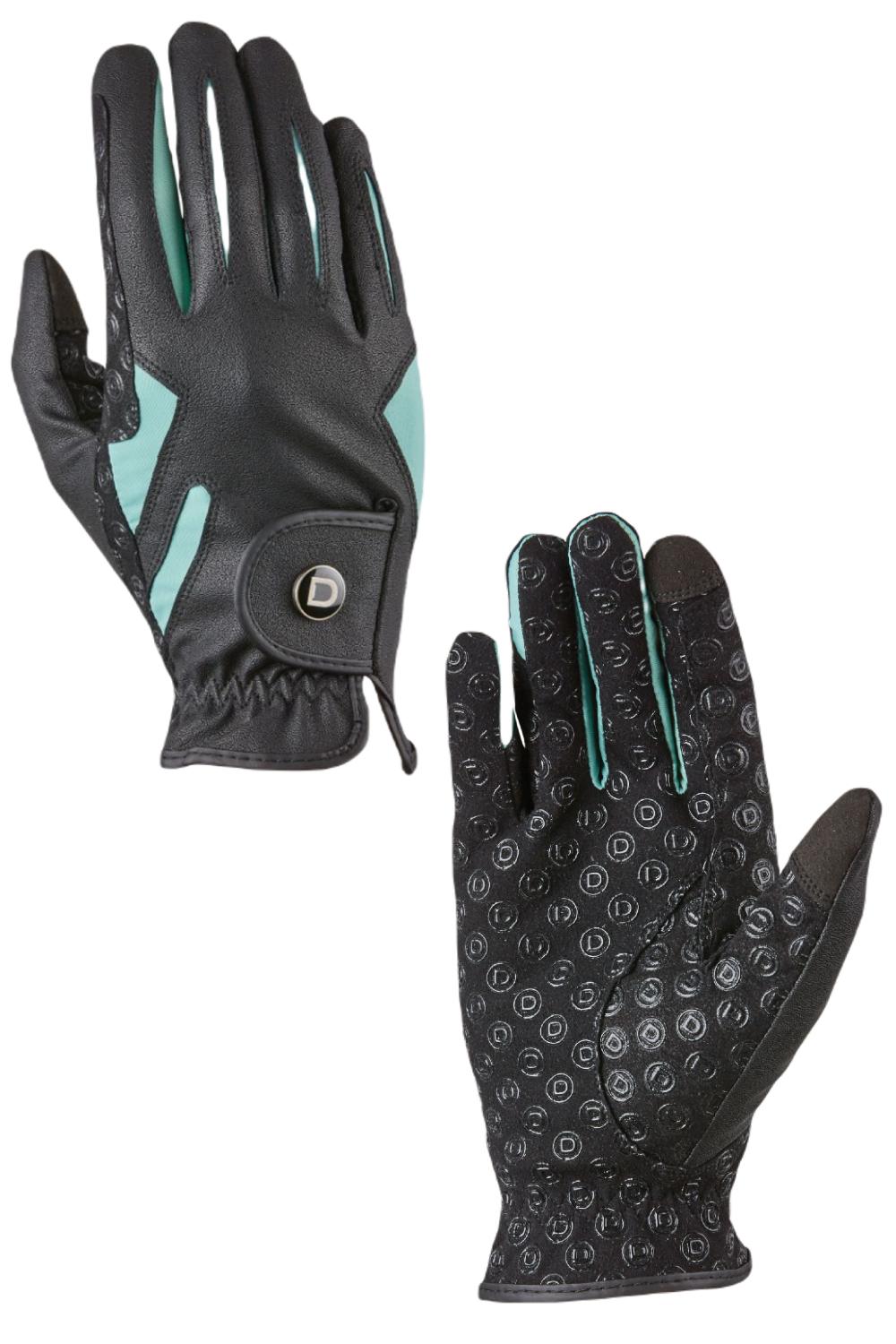 Dublin Cool-It Gel Riding Gloves In Black/Teal 