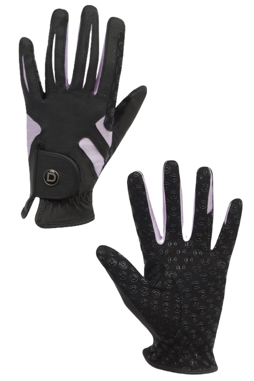 Dublin Cool-It Gel Riding Gloves In Black/Pink 