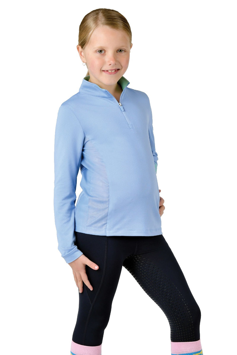 Dublin Kids Airflow CDT Long Sleeve Tech Top in Bluebell 