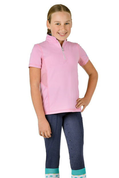 Dublin Kids Kylee Short Sleeve Shirt II in Orchid Pink 