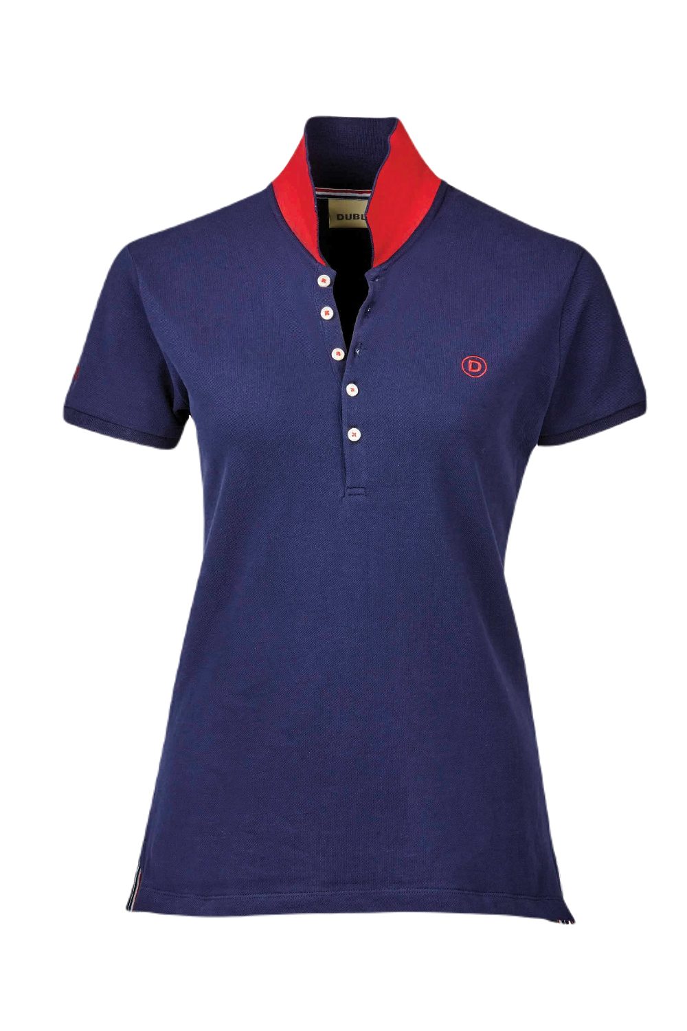 Dublin Lily Cap Sleeve Polo In True Navy 