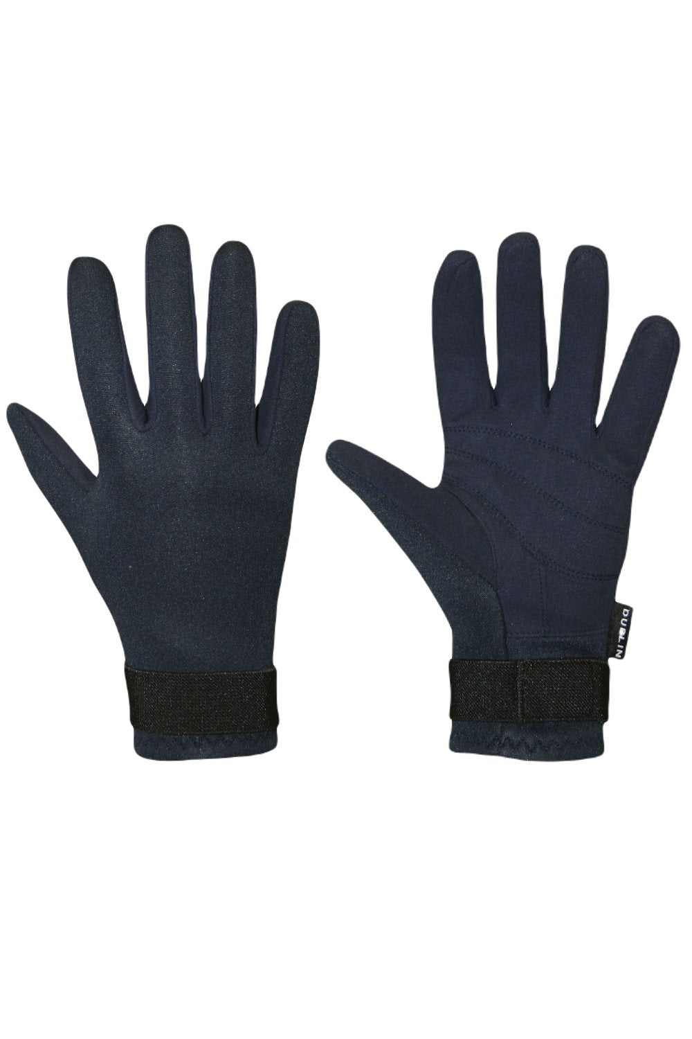 Dublin Neoprene Riding Gloves In Navy 