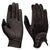 Dublin Pull On Glitter Mesh Back Riding Gloves in Black #colour_black
