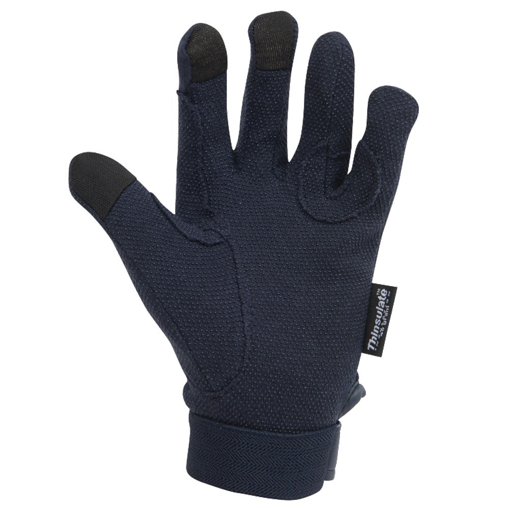 Dublin Thinsulate Winter Track Riding Gloves in Navy 