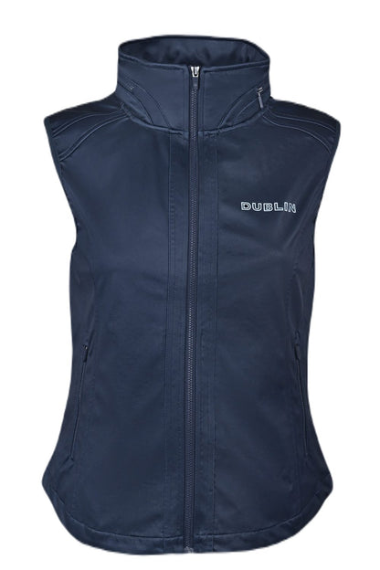 Dublin Womens Chandler Soft Shell Vest In Navy