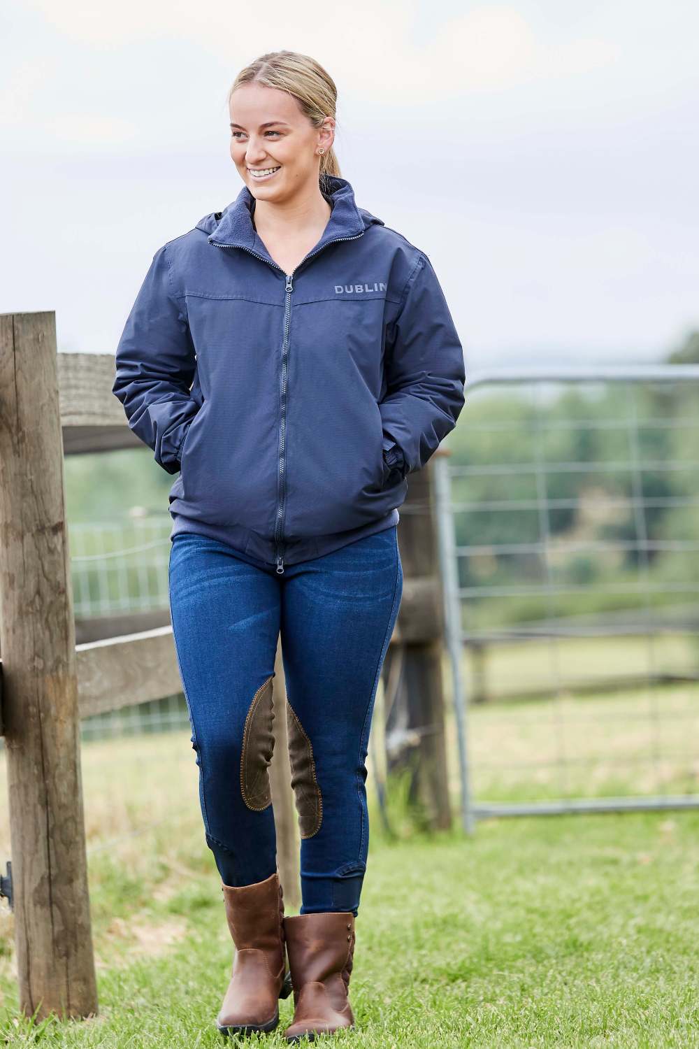 Dublin Womens Trinity Blouson Jacket In Navy