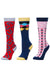 Dublin Childrens Three Pack Socks in Coral Horseshoes #colour_coral-horseshoes