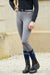 Dublin Performance Flex Knee Patch Riding Tights in  Charcoal #colour_charcoal