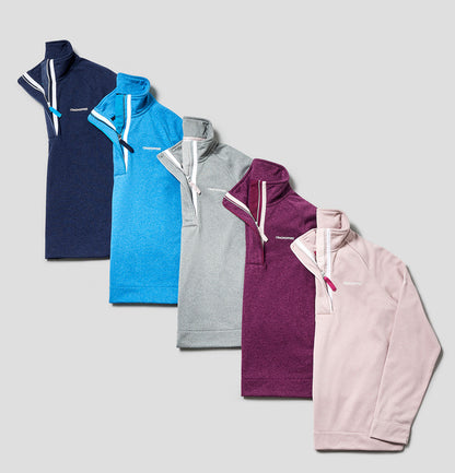 flat lay out for all colours Craghoppers Ladies Helena Half Zip Fleece