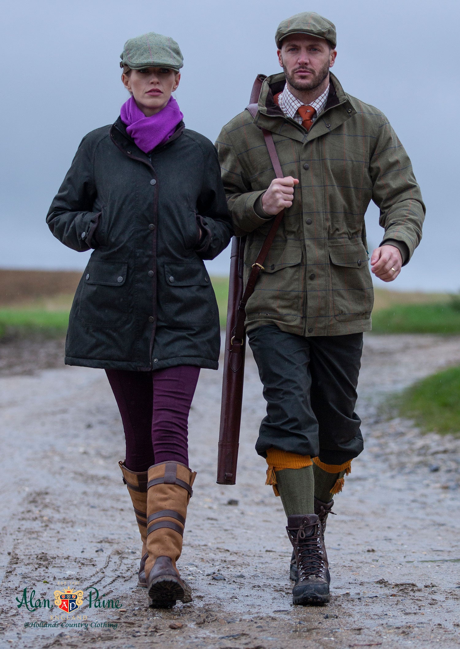 Fernley Ladies Waterproof Coat by Alan Paine with Man&