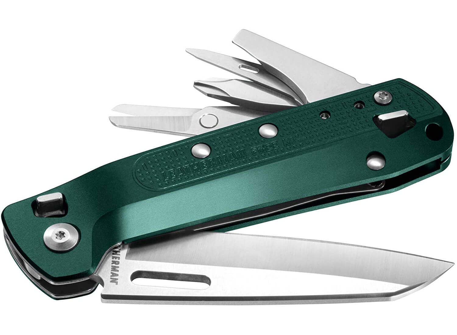Evergreen Folded Leatherman Free™ K2 Multipurpose Knife 