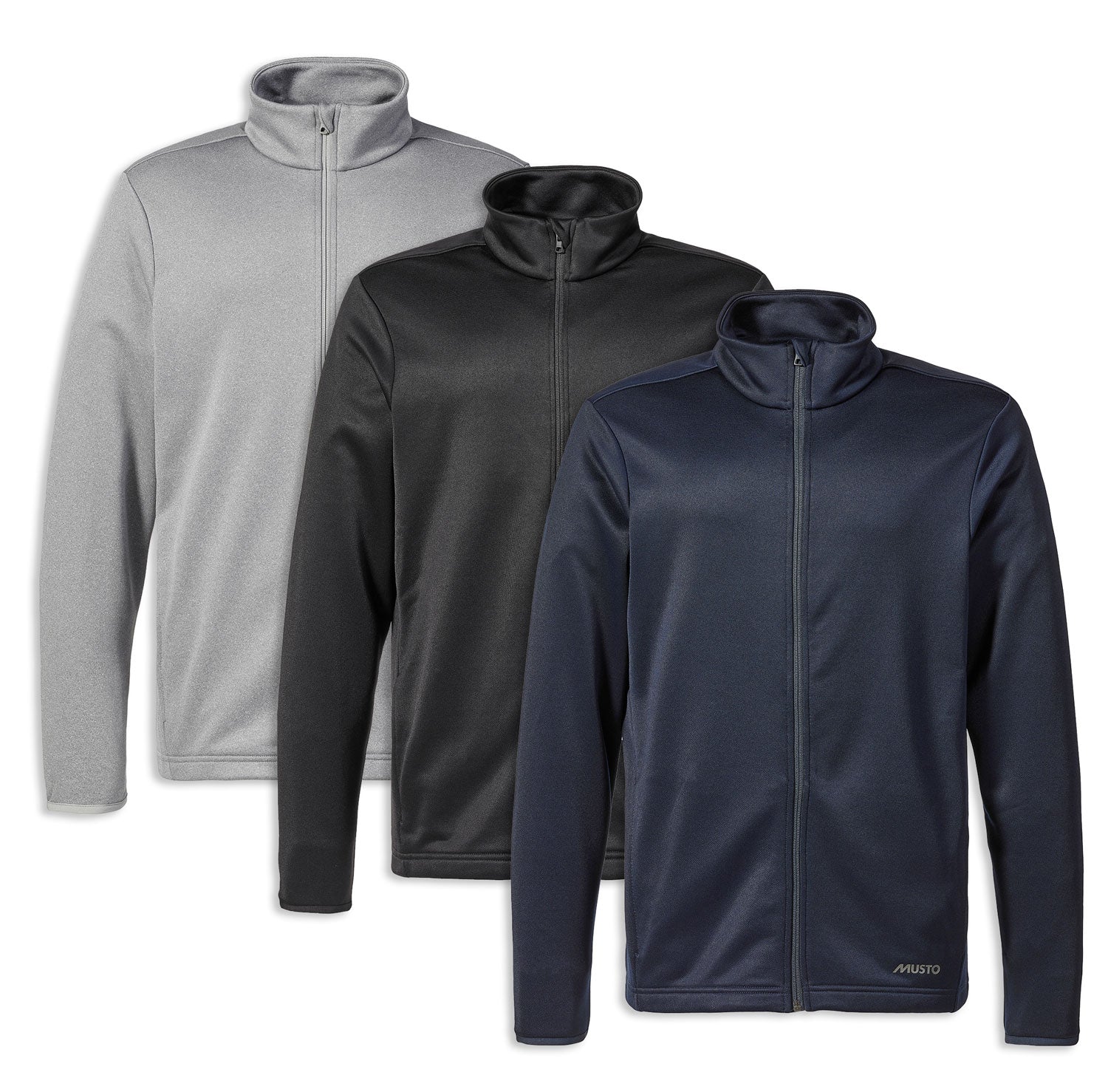 Musto Essential Full Zip Sweater | Grey, Navy, Black