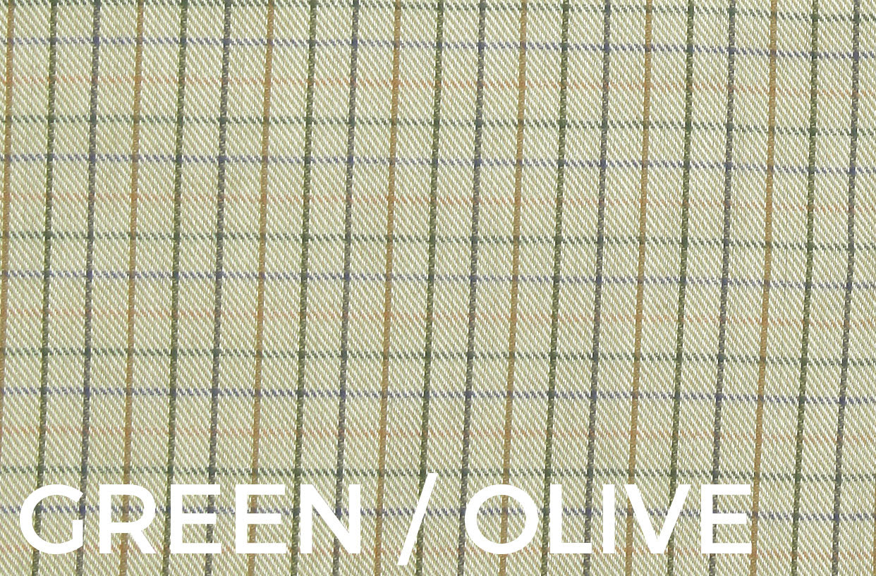 Green Olive tattersall check swatch 