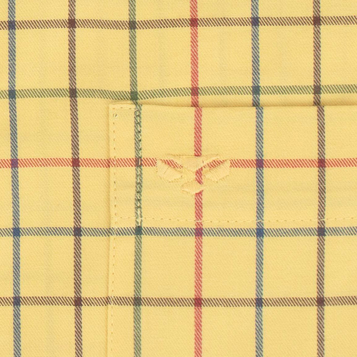 Hoggs of Fife Governor Tattersall Shirt in Gold Tattersall