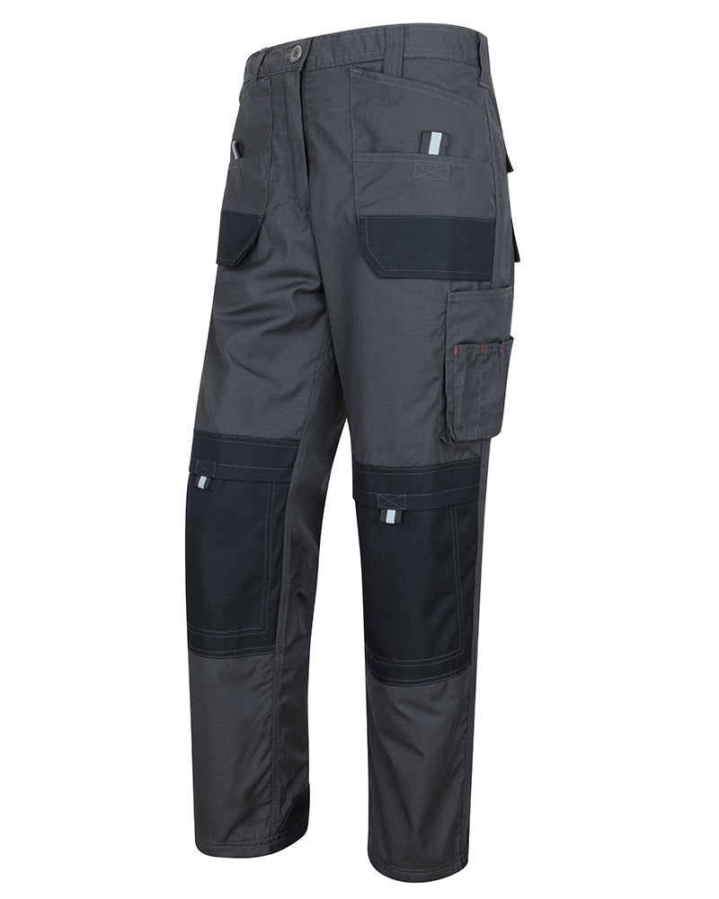 TROJAN Men's Black Cargo Trousers with Kneepad Pockets, TROJAN, Work  Trousers