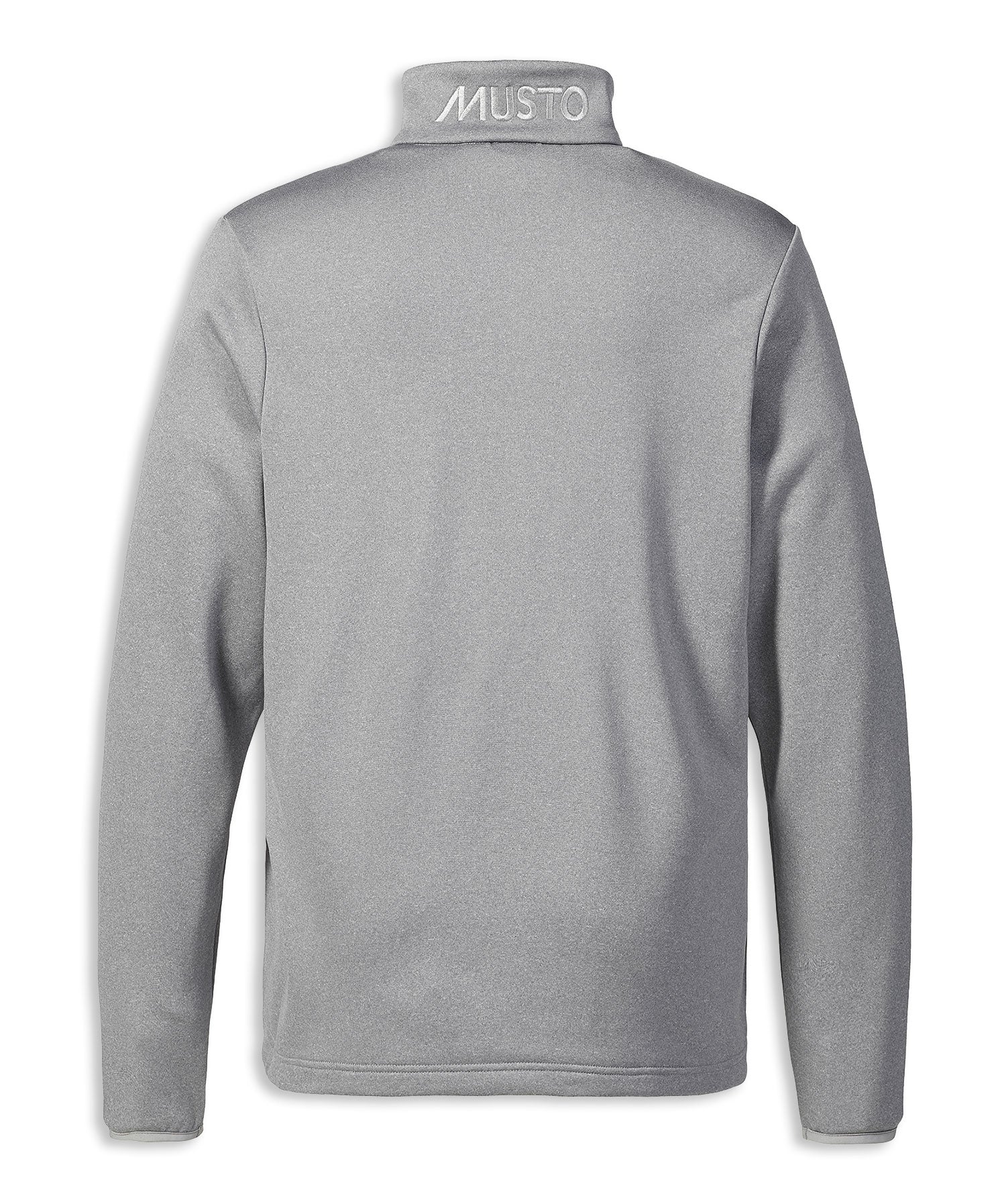 Back Grey Musto Essential Full Zip Sweater