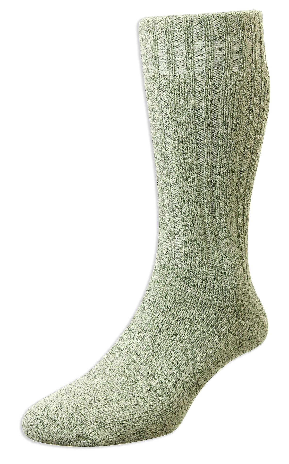 green HJ Hall Cotton Rich Boot Sock 