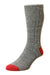 Grey Red HJ Hall Ramsey Chunky Cotton Sock