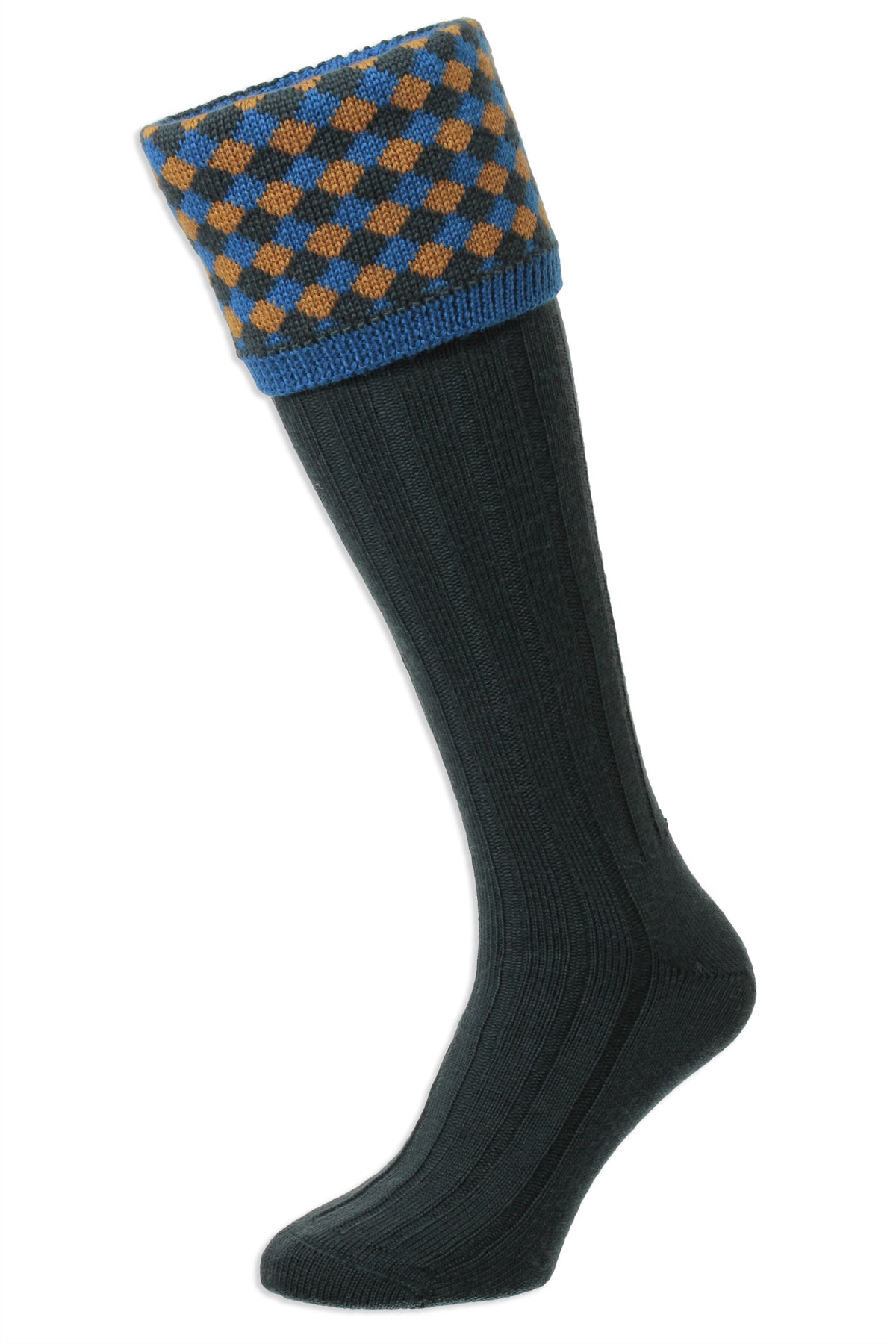 Racing Green HJ Hall Hadleigh Shooting Sock | Harlequin Top 