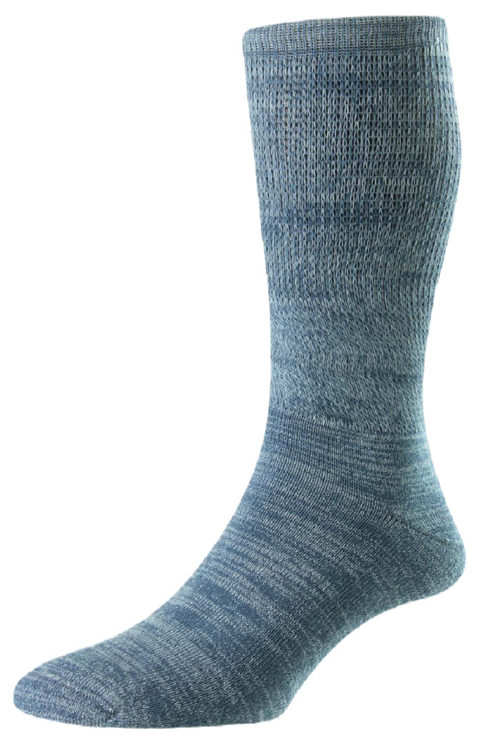 HJ Hall Lightweight Diabetic Cotton Socks in Indigo/Faded Denim 