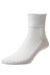 HJ Hall Diabetic Low Rise Cotton Socks in White #colour_white