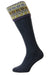 HJ Hall Foxley Ladies Long Sock | Fairisle Pattern Top