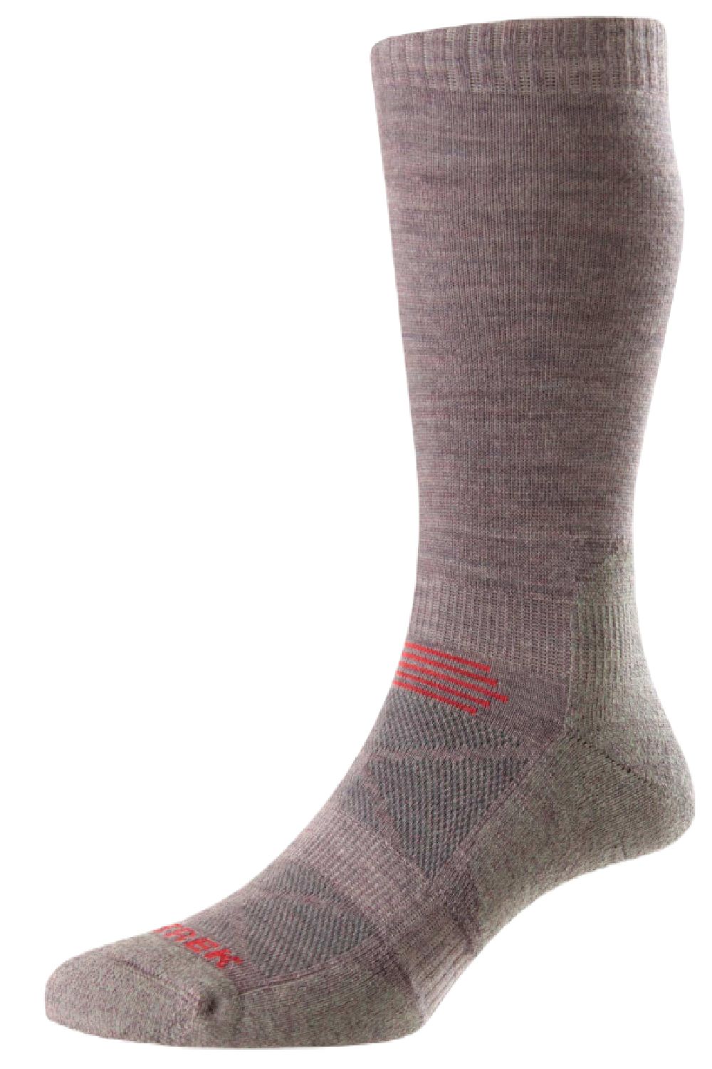 HJ Hall ProTrek Mountain Climb Sock in Heather/Pink 