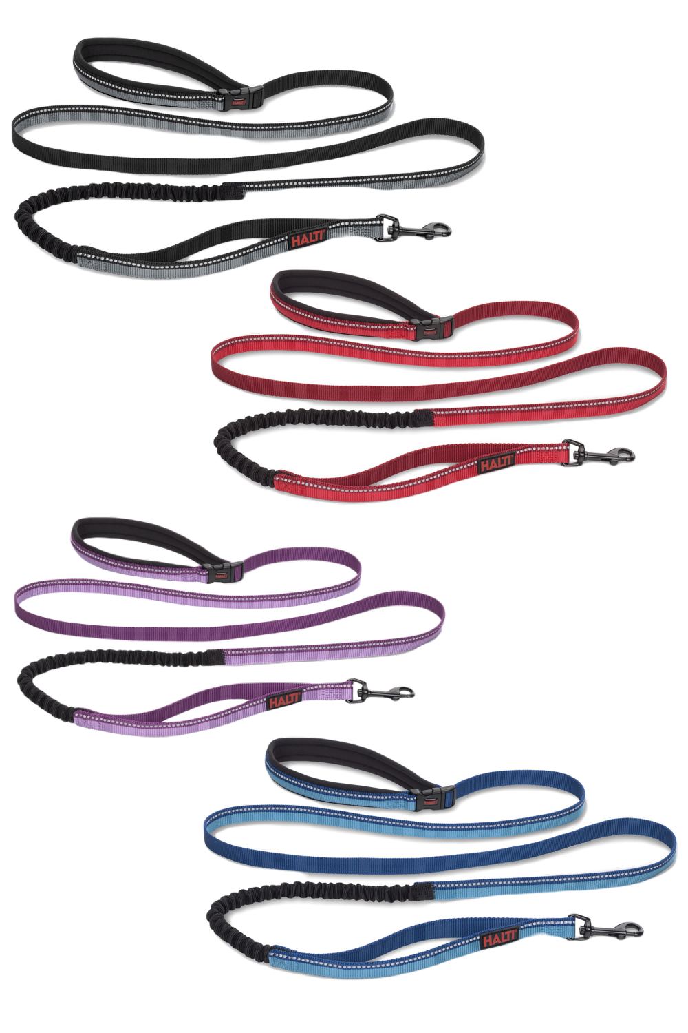 Halti Active Lead In Black, Red, Purple and Blue