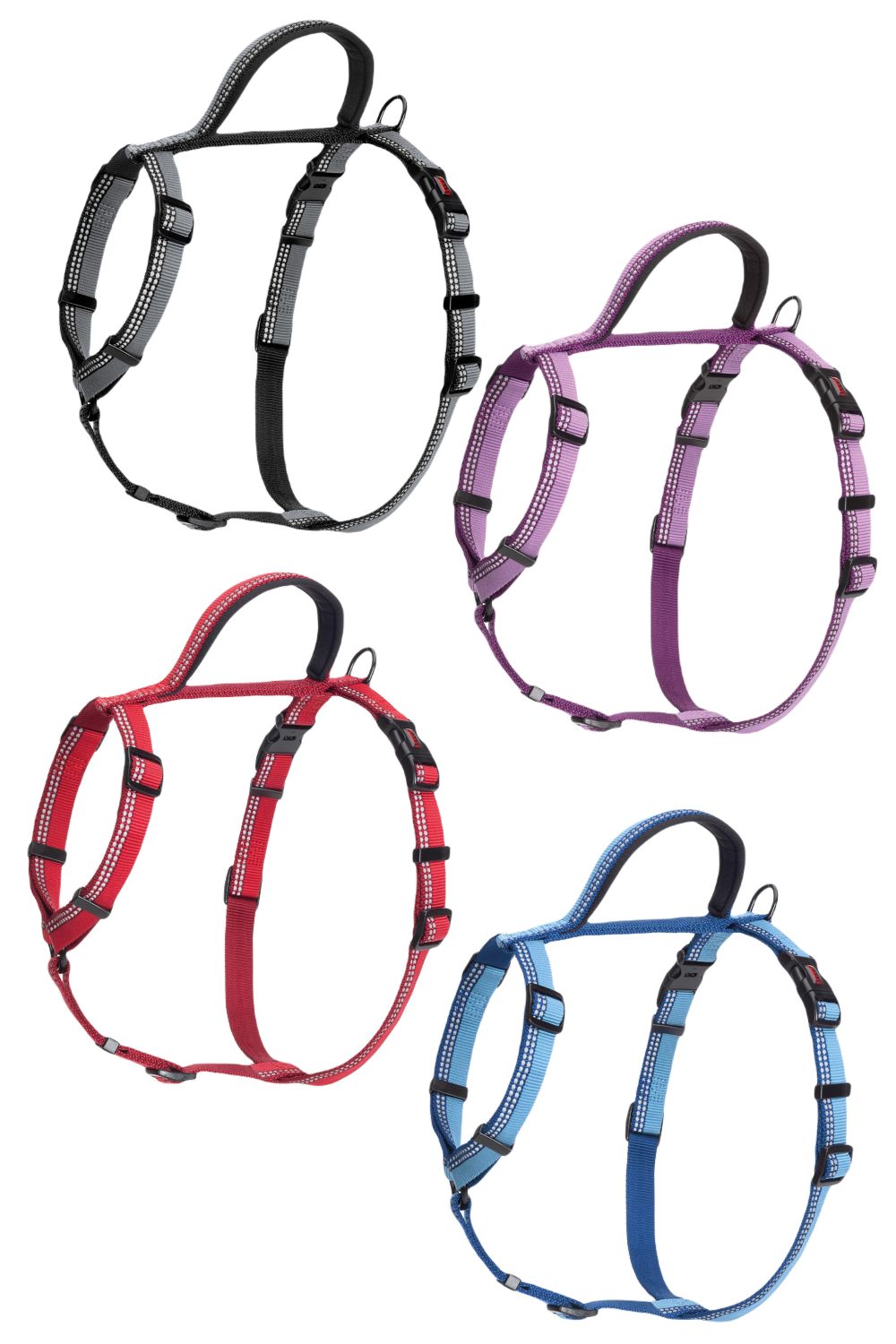 Halti Walking Harness In Black, Purple, Red and Blue