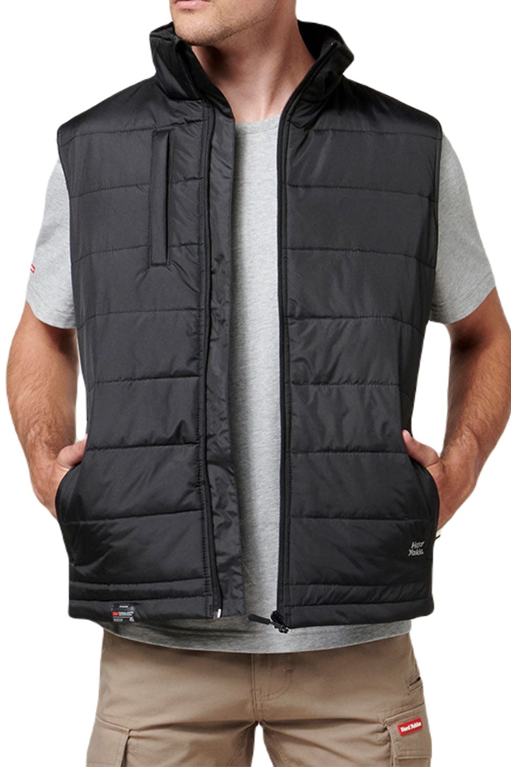 Hard Yakka Mens Puffa 2.0 Gilet in Black