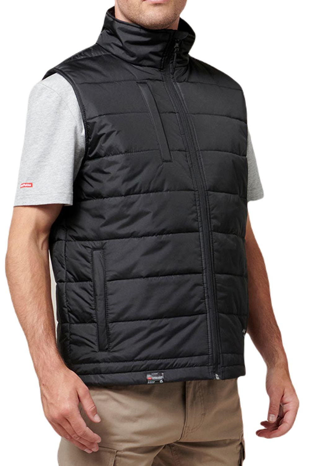 Hard Yakka Mens Puffa 2.0 Gilet in Black