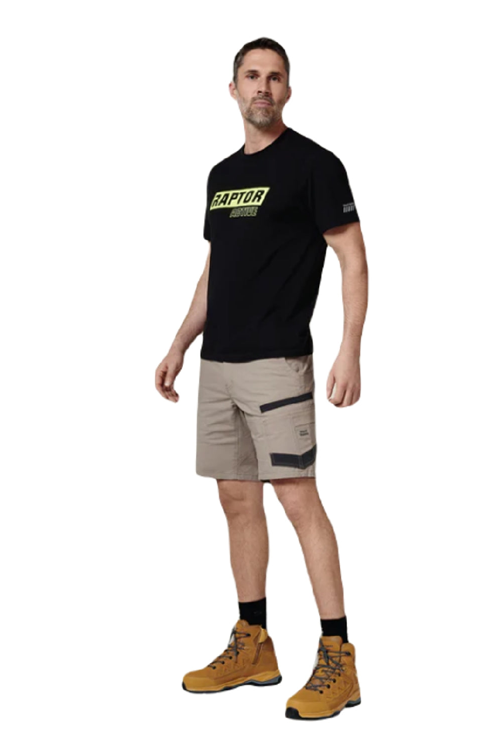 Hard Yakka Raptor Active Cargo Shorts in Desert 