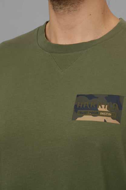 Harkila Core T-Shirt in Dark Olive 