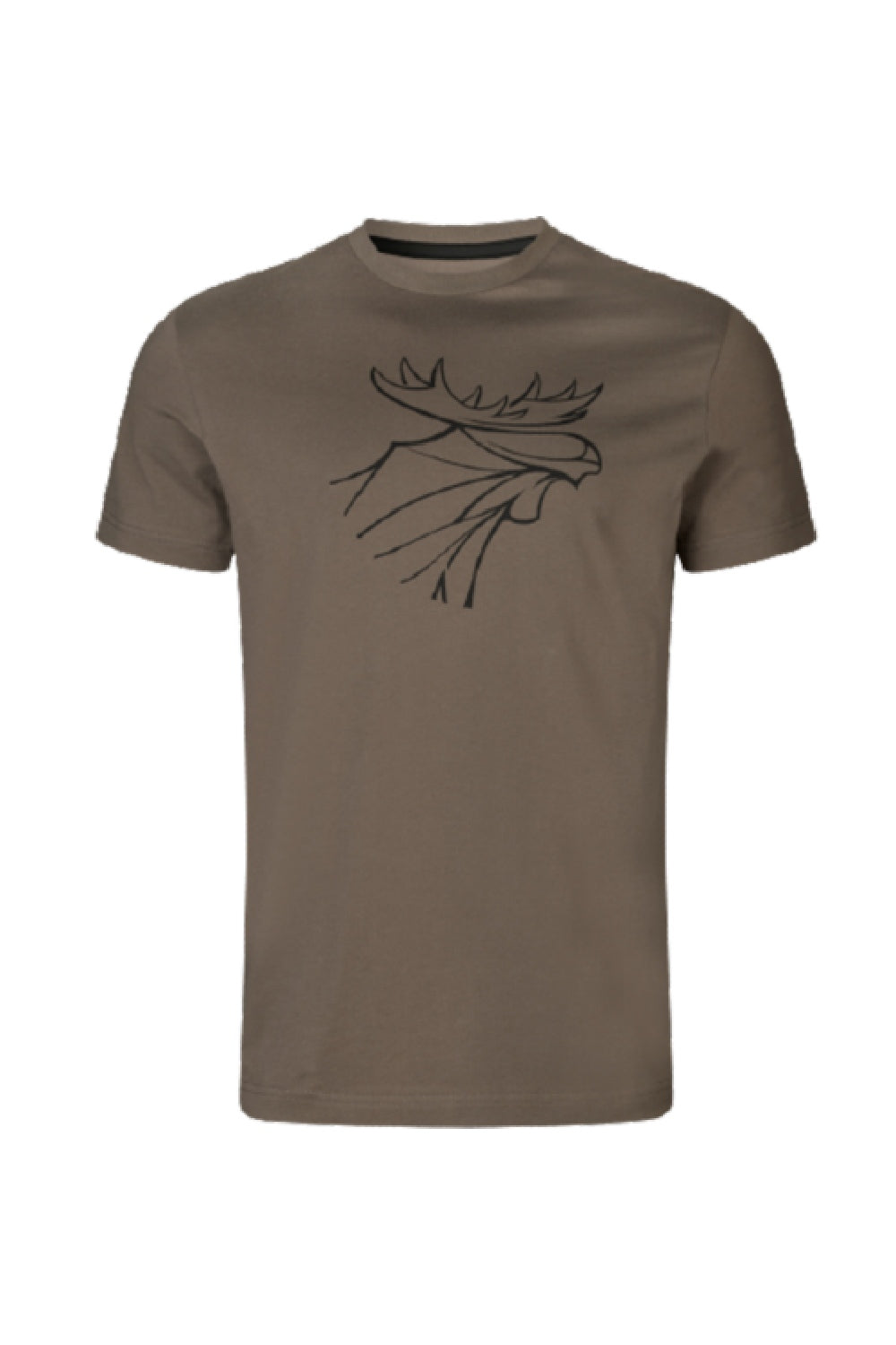 Harkila Graphic T-shirt 2-pack in Brown Granite/Phantom 
