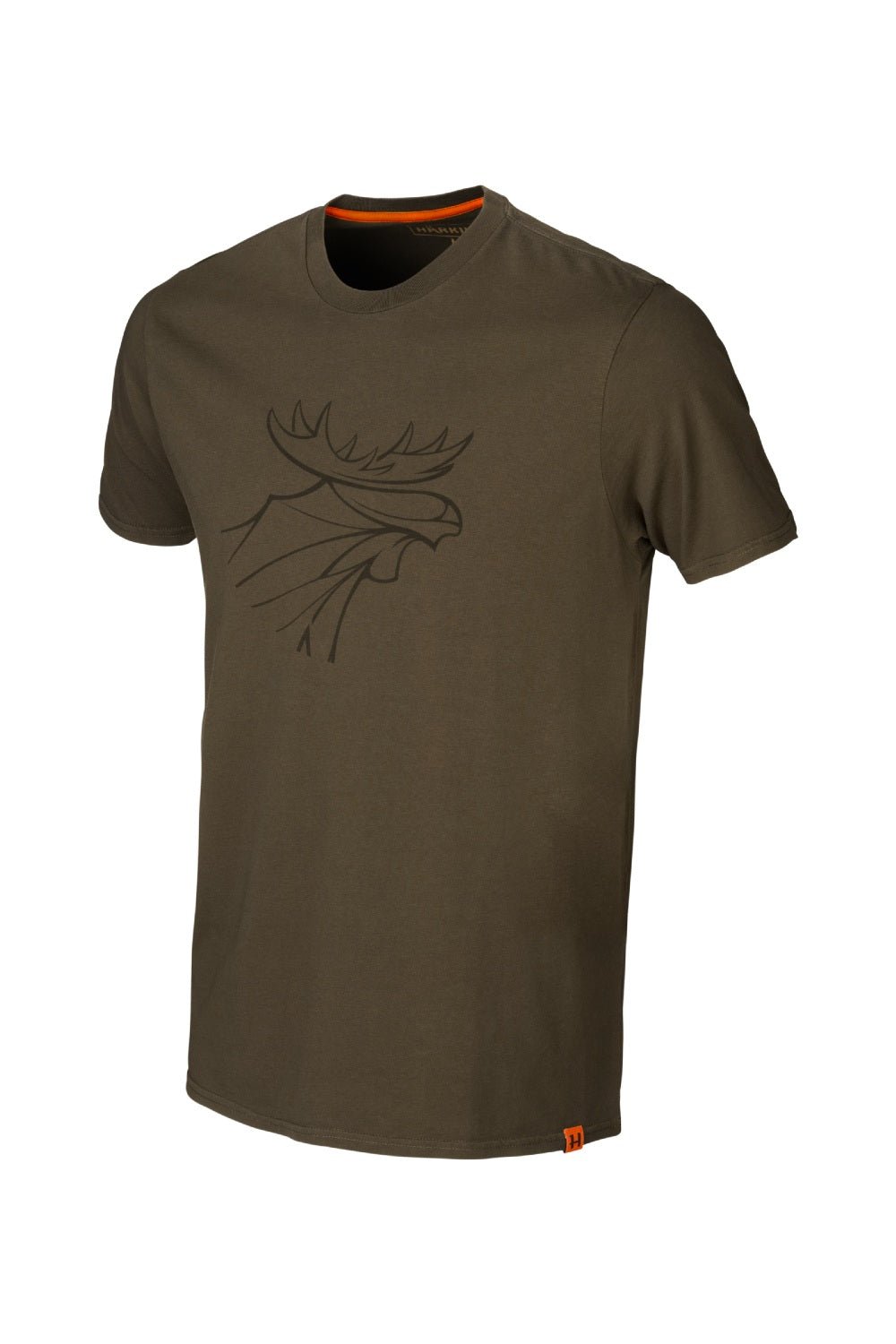 Harkila Graphic T-shirt 2-pack in Willow Green/Slate Brown 