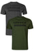 Härkila logo t-shirt 2-pack In Duffel Green/Phantom #colour_duffel-green-phantom
