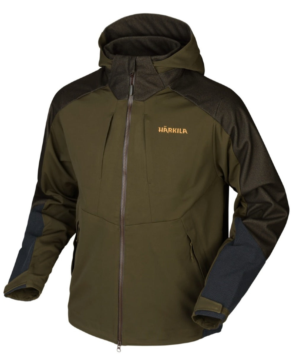 Harkila Mountain Hunter Hybrid Jacket in Hunting Green/Shadow Brown