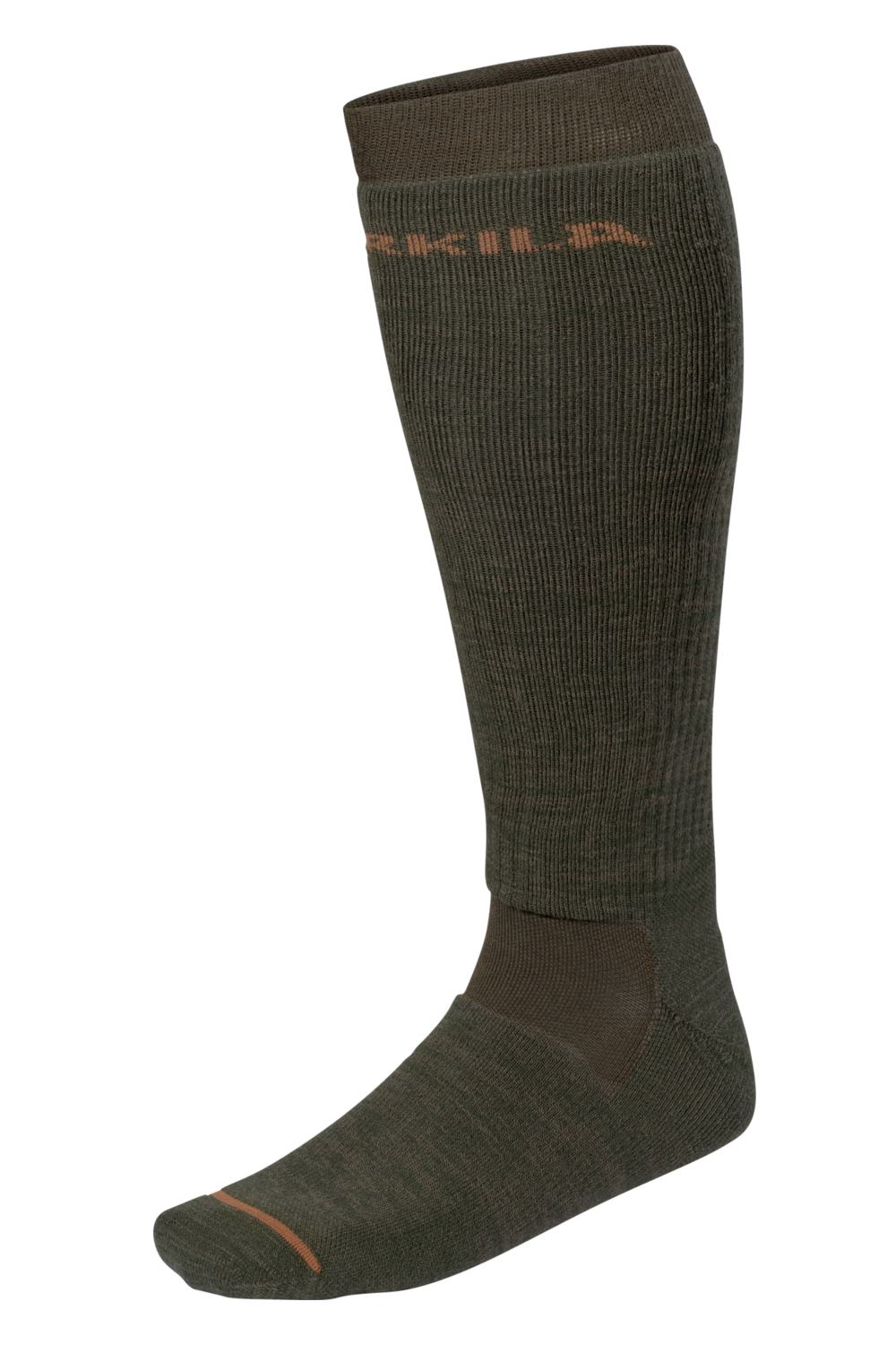 Harkila Pro Hunter 2.0 Long Sock - Green/ Shadow Brown