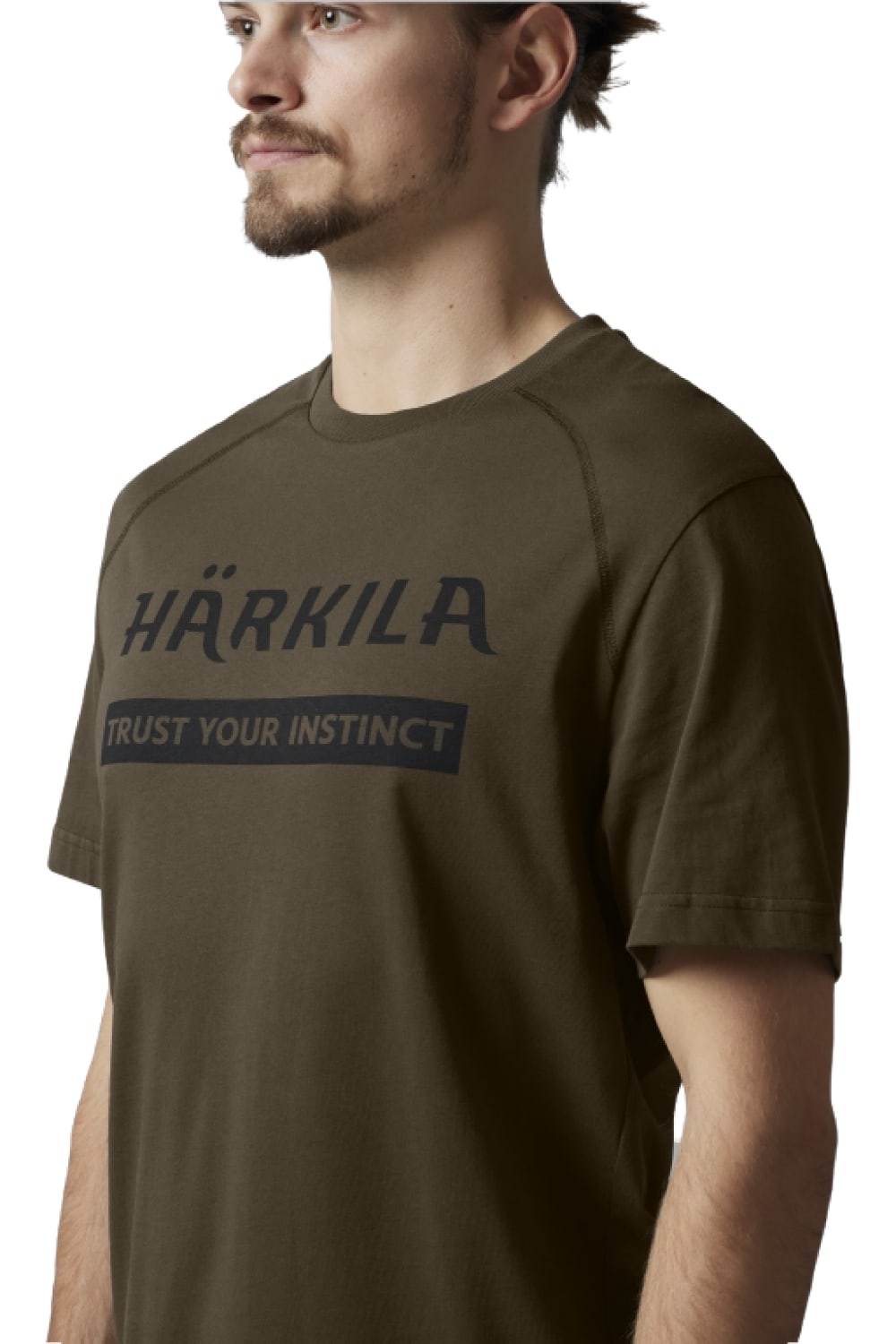 Härkila logo t-shirt 2-pack In Willow Green/Slate Brown 